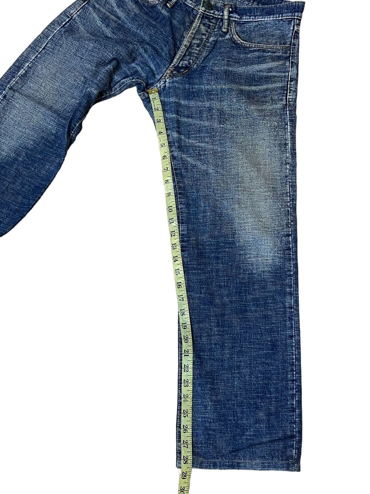 Japanese Brand SICK🔥JAPAN DENIM K.U. USA MELT INTO THE UNIVERSE JEANS Size US 32 / EU 48 - 17 Thumbnail