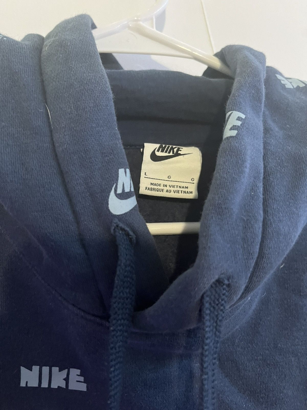 Nike Nike Blue Logo Hoodie Size US L / EU 52-54 / 3 - 4 Thumbnail