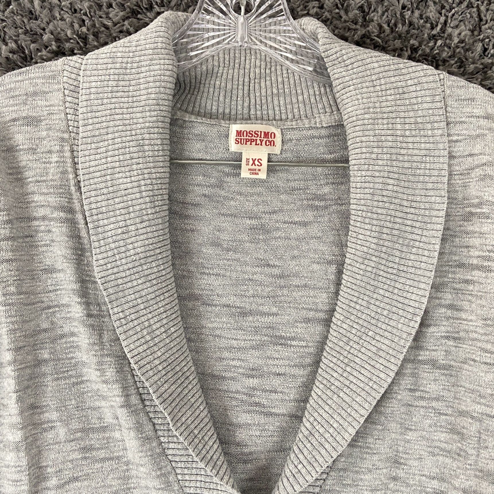 Mossimo MOSSIMO SUPPLY CO Cardigan Sweater Women's XS Gray Long Sleeve Button Up Cardigan Womens XS Gray Buttoned Knit Subtle 90s? Size XS / US 0-2 / IT 36-38 - 3 Thumbnail