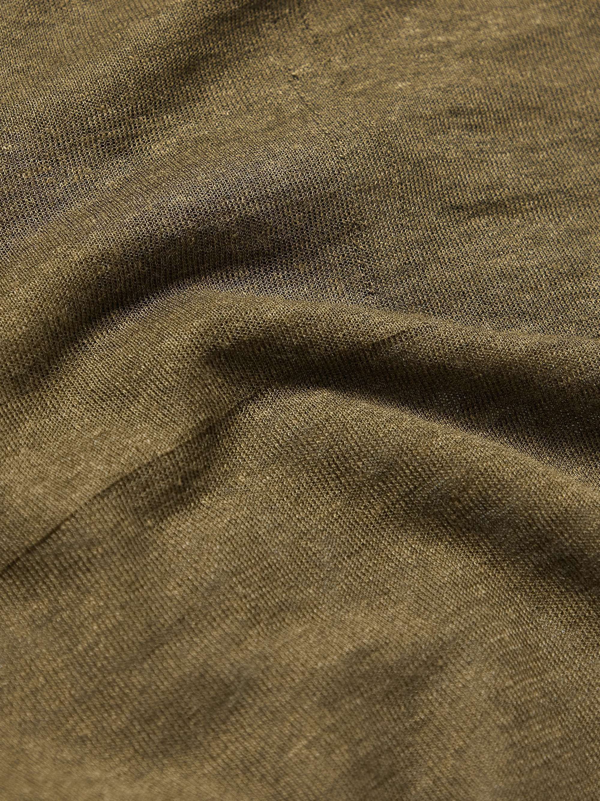Saint Laurent Paris o1s1wg110725 Top in Linen And Silk in Khaki Size US XL / EU 56 / 4 - 3 Thumbnail