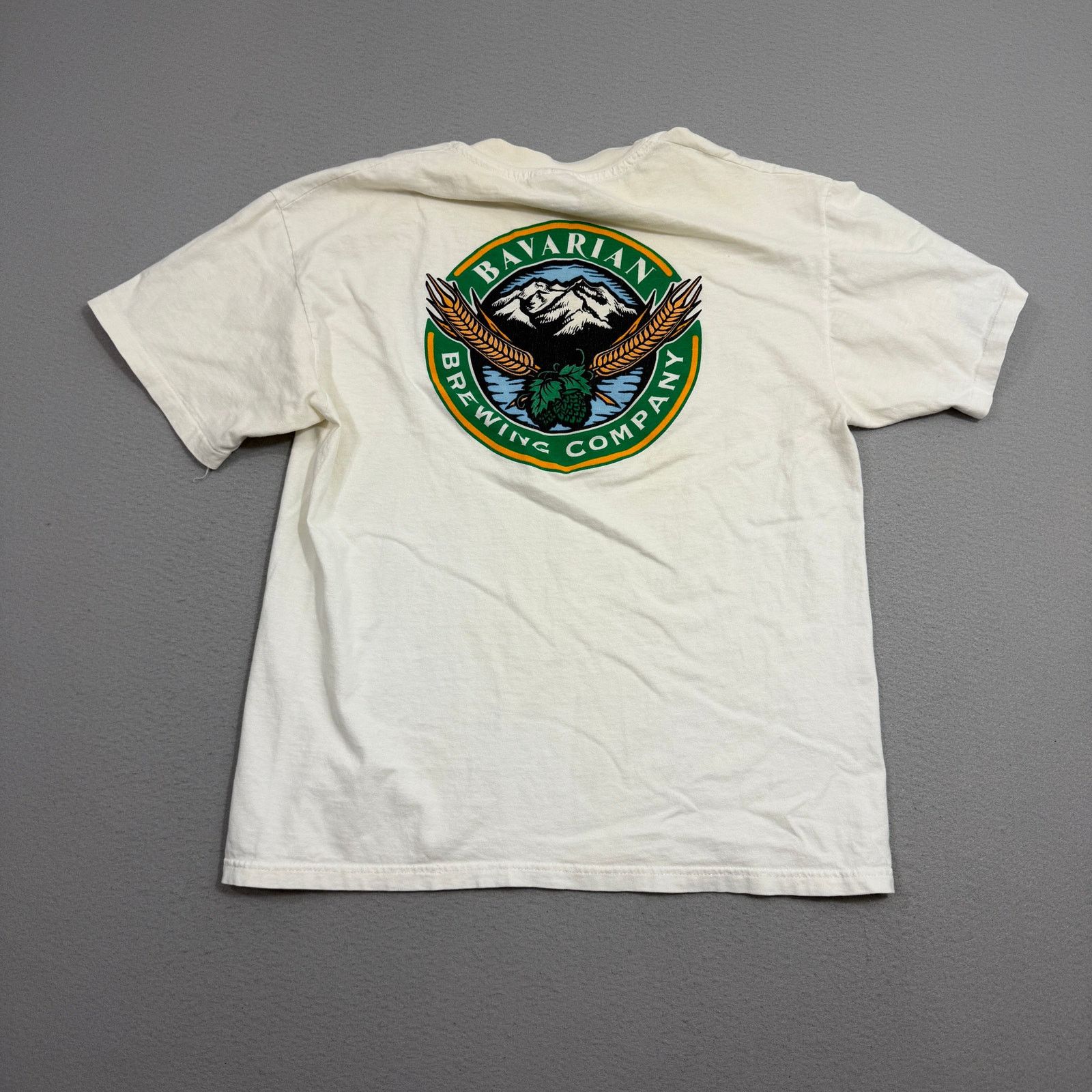 Vintage Vintage Bavarian Brewing Company Shirt Large White 90s Size US L / EU 52-54 / 3 - 11 Thumbnail