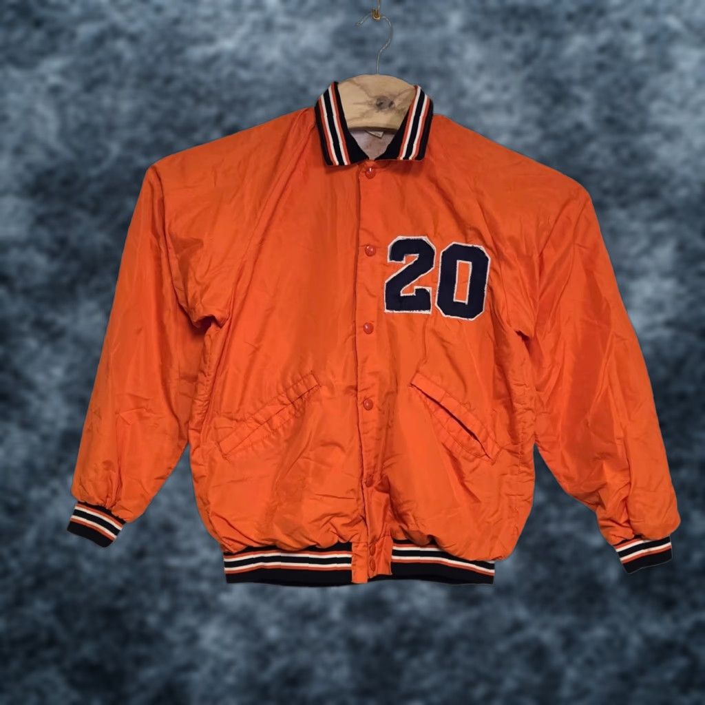 Russell Athletic VINTAGE Russell Athletic Auburn Tigers Bomber Jacket Men M Orange Hockey Size US M / EU 48-50 / 2 - 1 Thumbnail