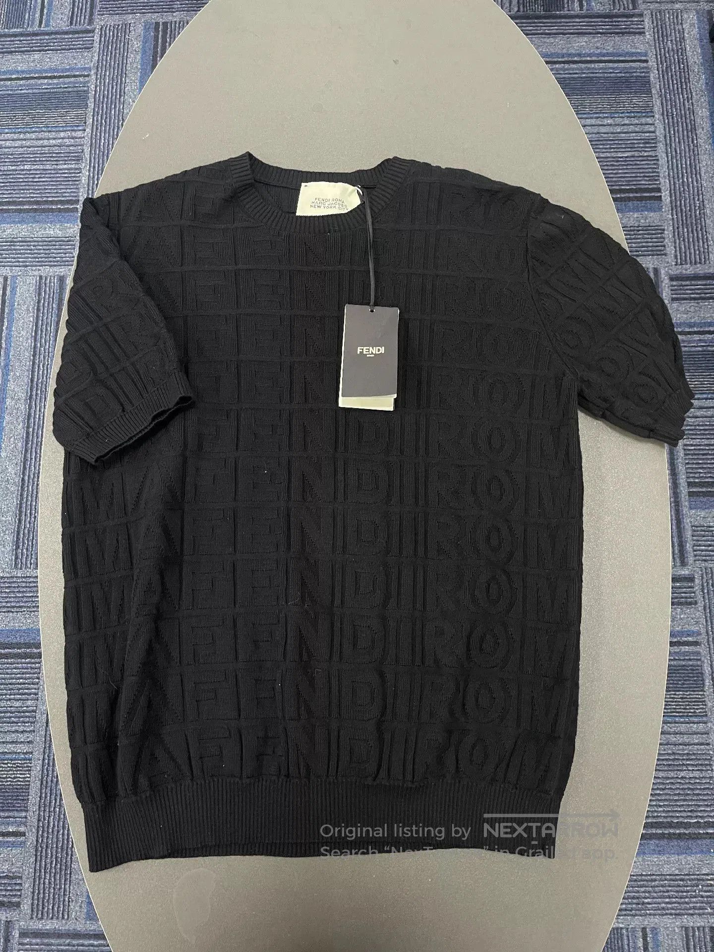 black fendi knitted pullover sweater.