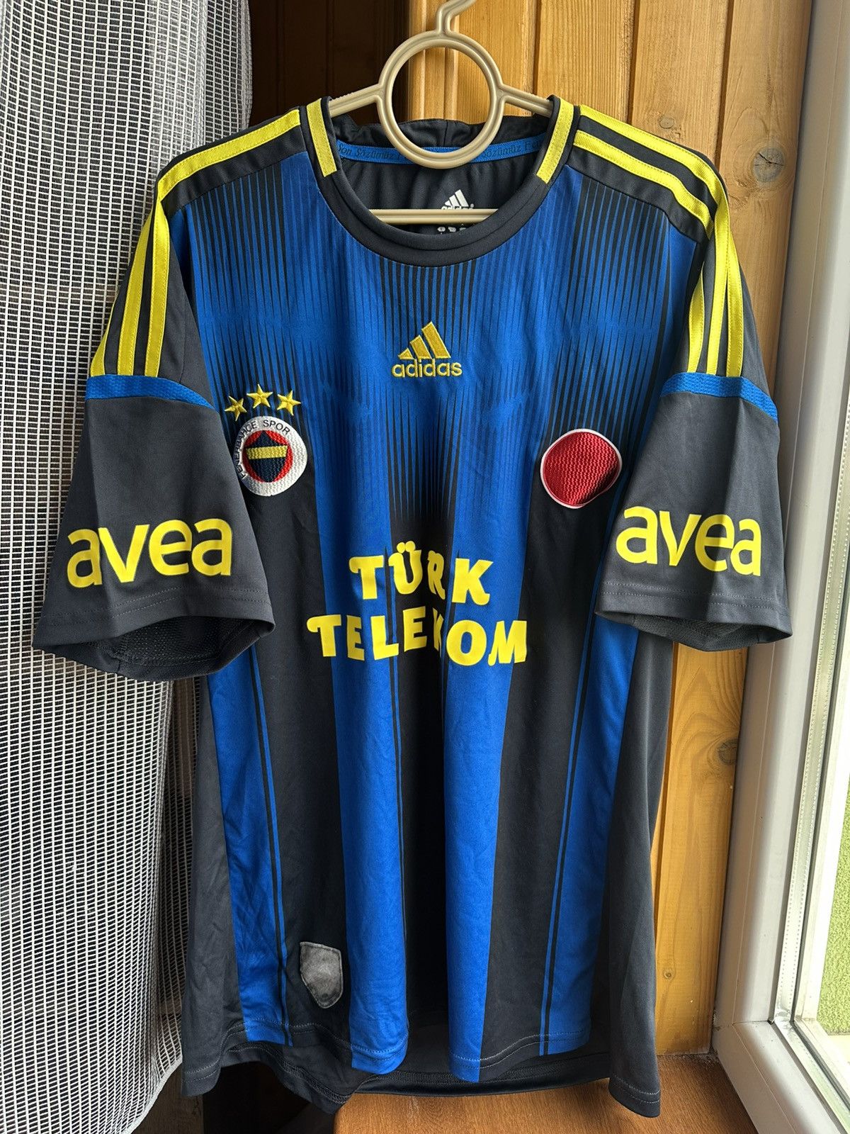 Adidas Fenerbahce Away Football Shirt 2012/13 Adidas Türk Telekom Size US L / EU 52-54 / 3 - 1 Thumbnail