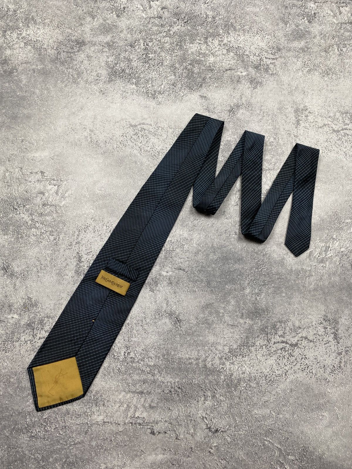 Yves Saint Laurent Vintage Yves Saint Laurent YSL Tie Striped Made in Italy Size ONE SIZE - 6 Thumbnail
