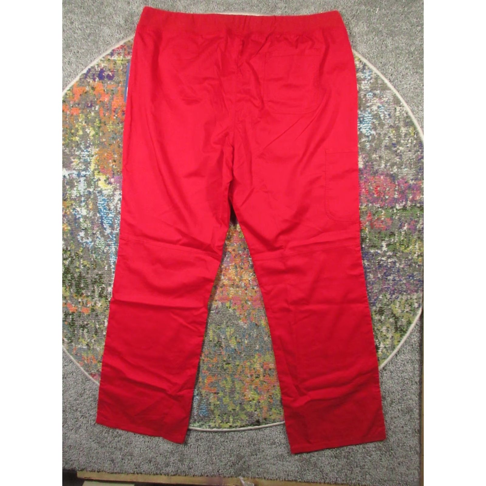 Cherokee Cherokee Workwear Scrub Pants Men's 2XL Red Solid Modern Classic NWT NEW Size US 39 - 2 Thumbnail