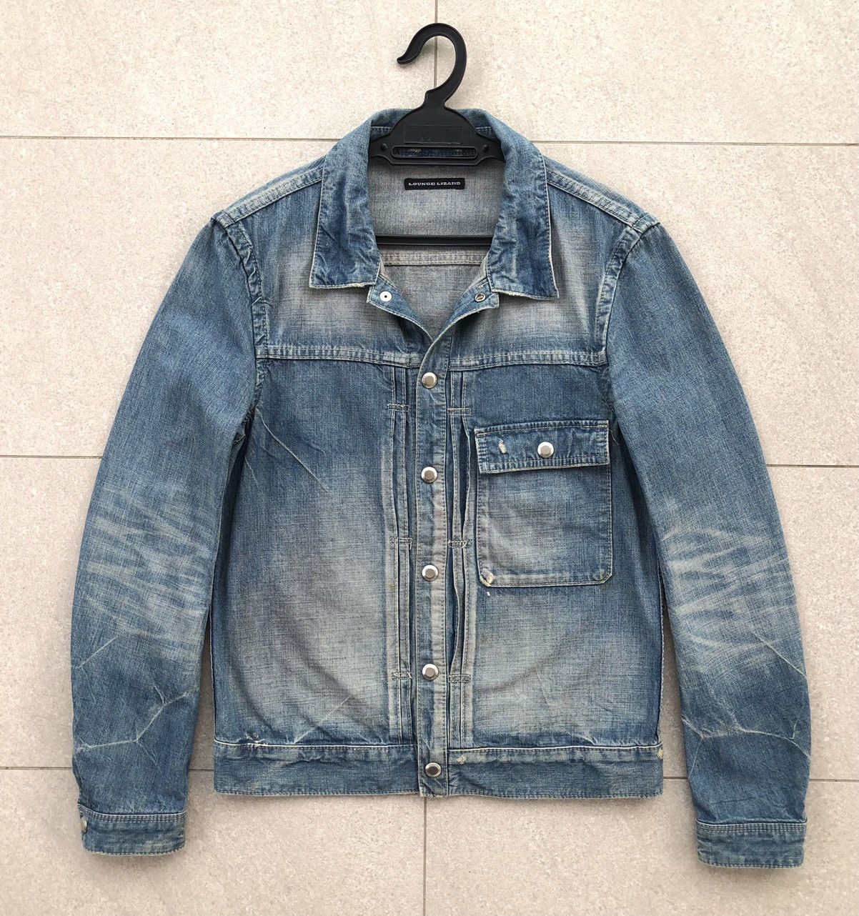 Lounge Lizard Japanese Brand Loung Lizard Type 1 Denim Jacket Jacket Size S / US 4 / IT 40 - 9 Thumbnail