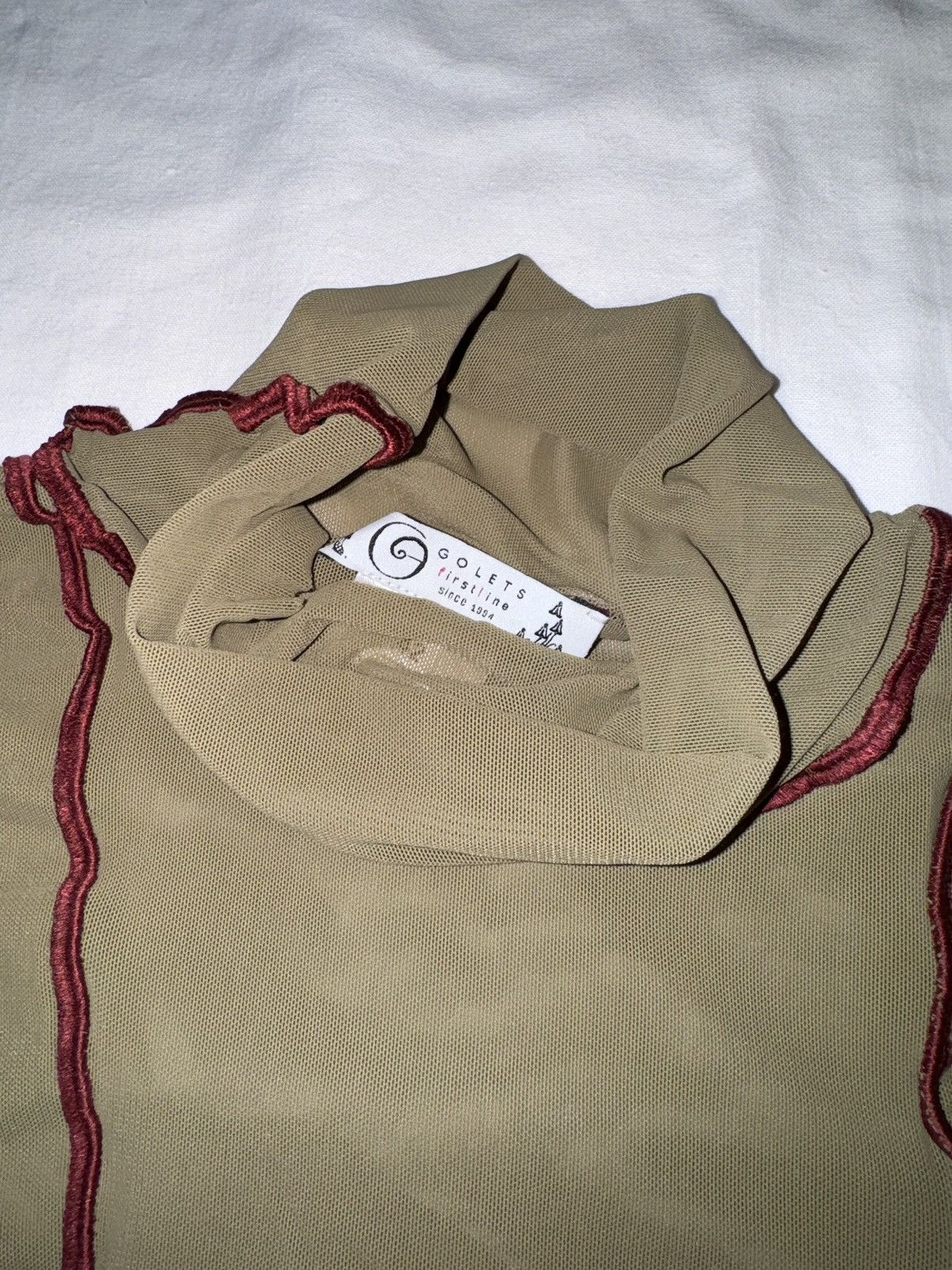 Designer Sexy designer artisanal mesh top with overlock Size M / US 6-8 / IT 42-44 - 3 Thumbnail