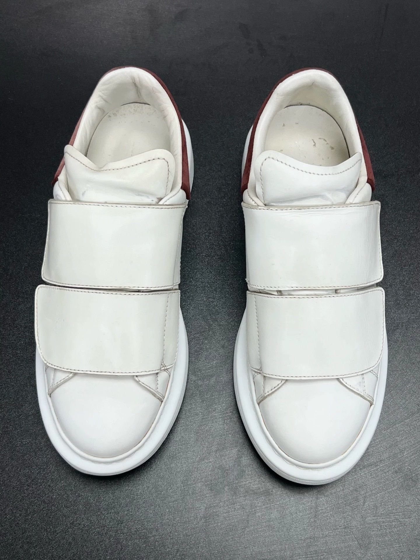 Alexander McQueen mcq white and red velcro sneakers Size US 6.5 / EU 39-40 - 3 Thumbnail
