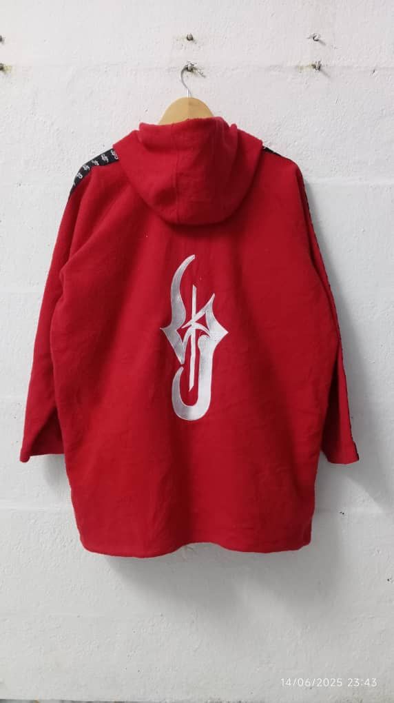 Japanese Brand × Vintage Hip Hop Style Fleece Hoodie Size US XL / EU 56 / 4 - 2 Thumbnail