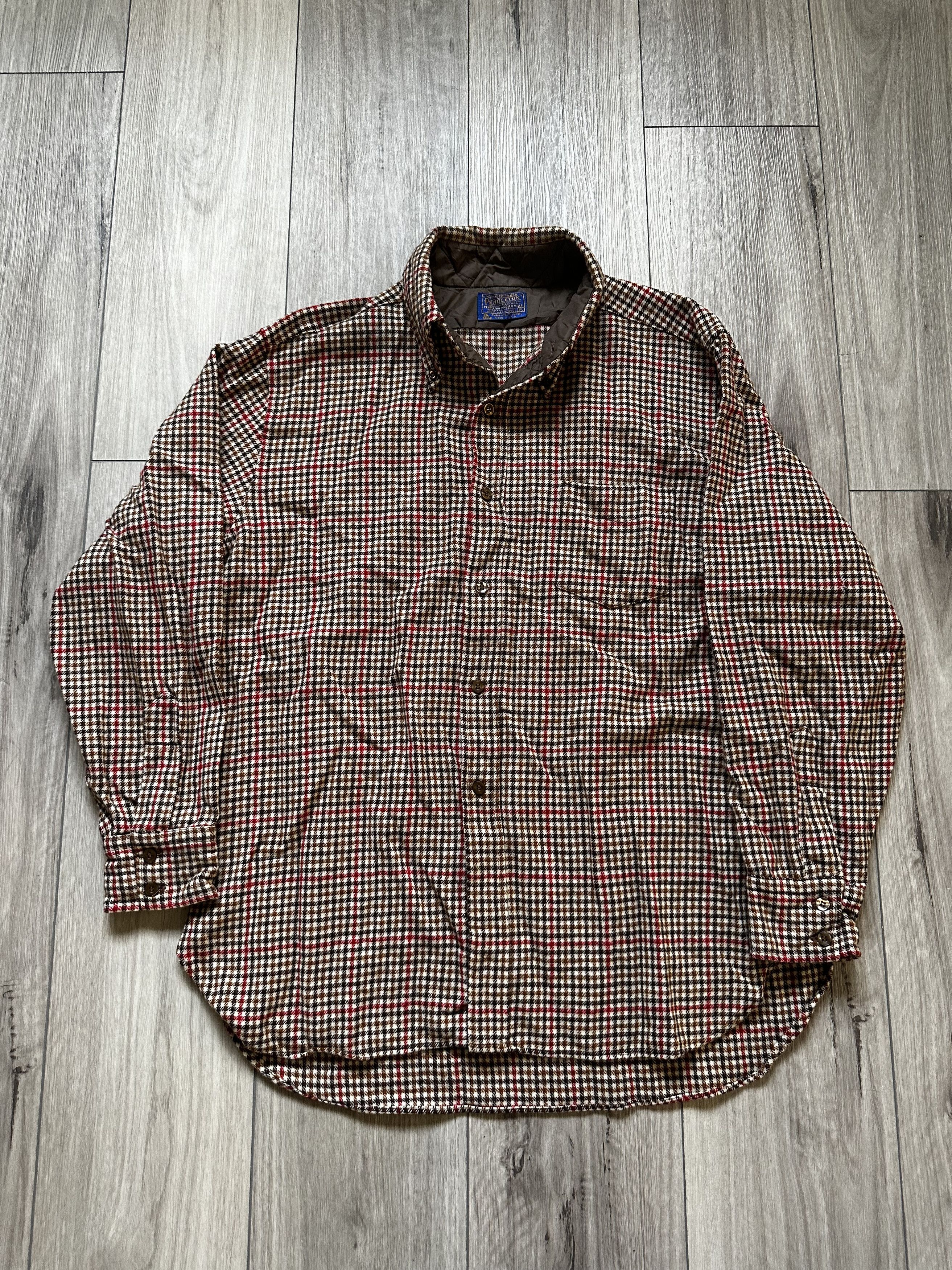 Vintage Pendleton Tartan Wool Button Up Vintage Shirt Size US XL / EU 56 / 4 - 2 Thumbnail