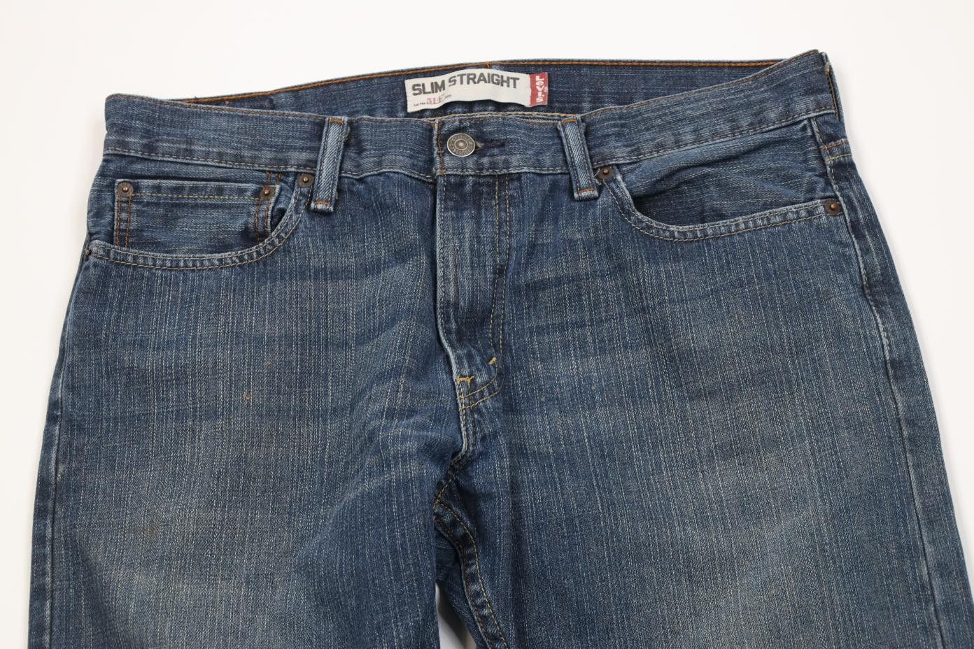 Levi's Vintage Y2K Levis 514 Slim Fit Straight Leg Denim Jeans Blue Size US 34 / EU 50 - 2 Thumbnail