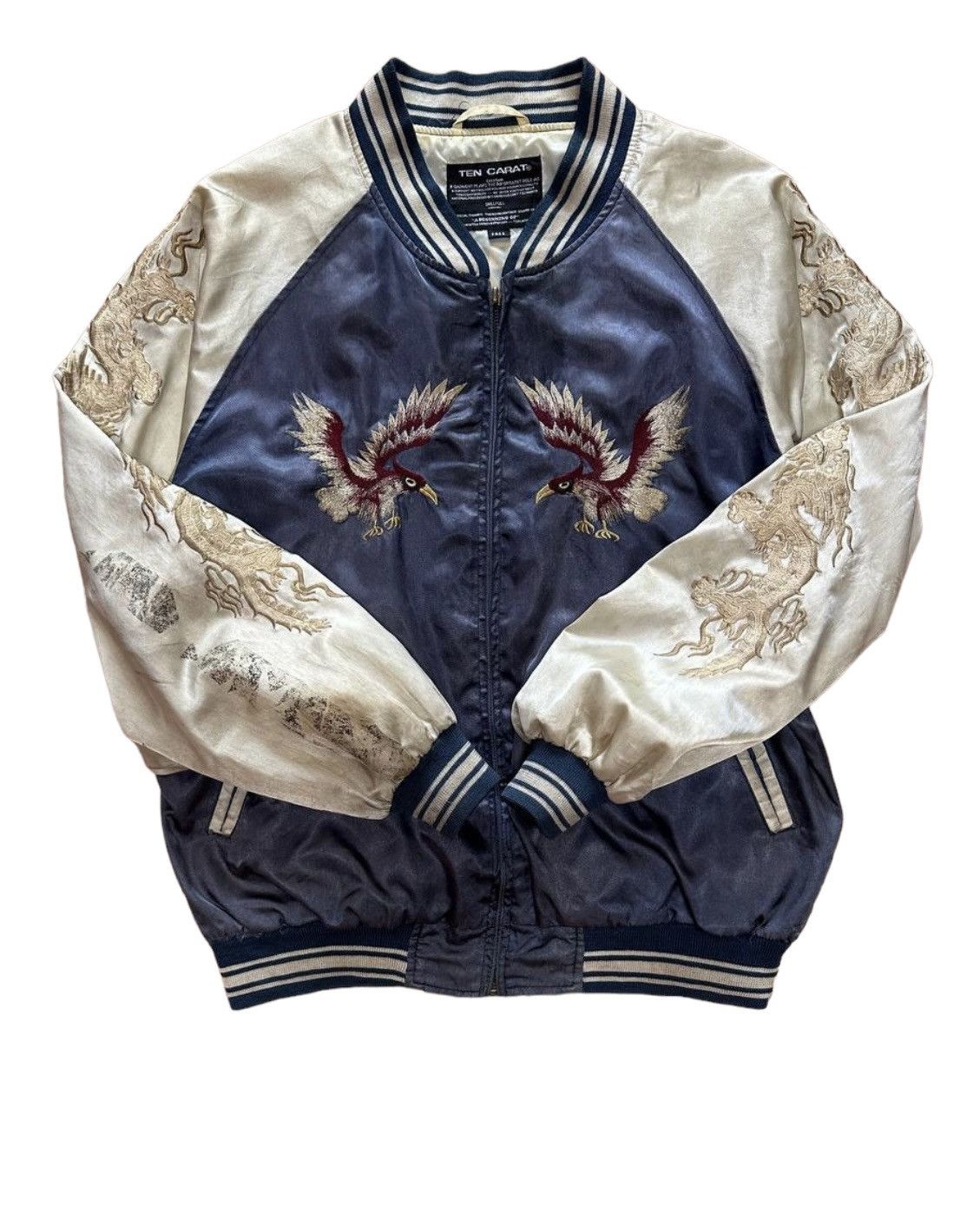 Japanese Brand × Vintage Vtg Ten Carat (West-Pac Tour) Embroidered Rayon Jacket Size US M / EU 48-50 / 2 - 2 Thumbnail