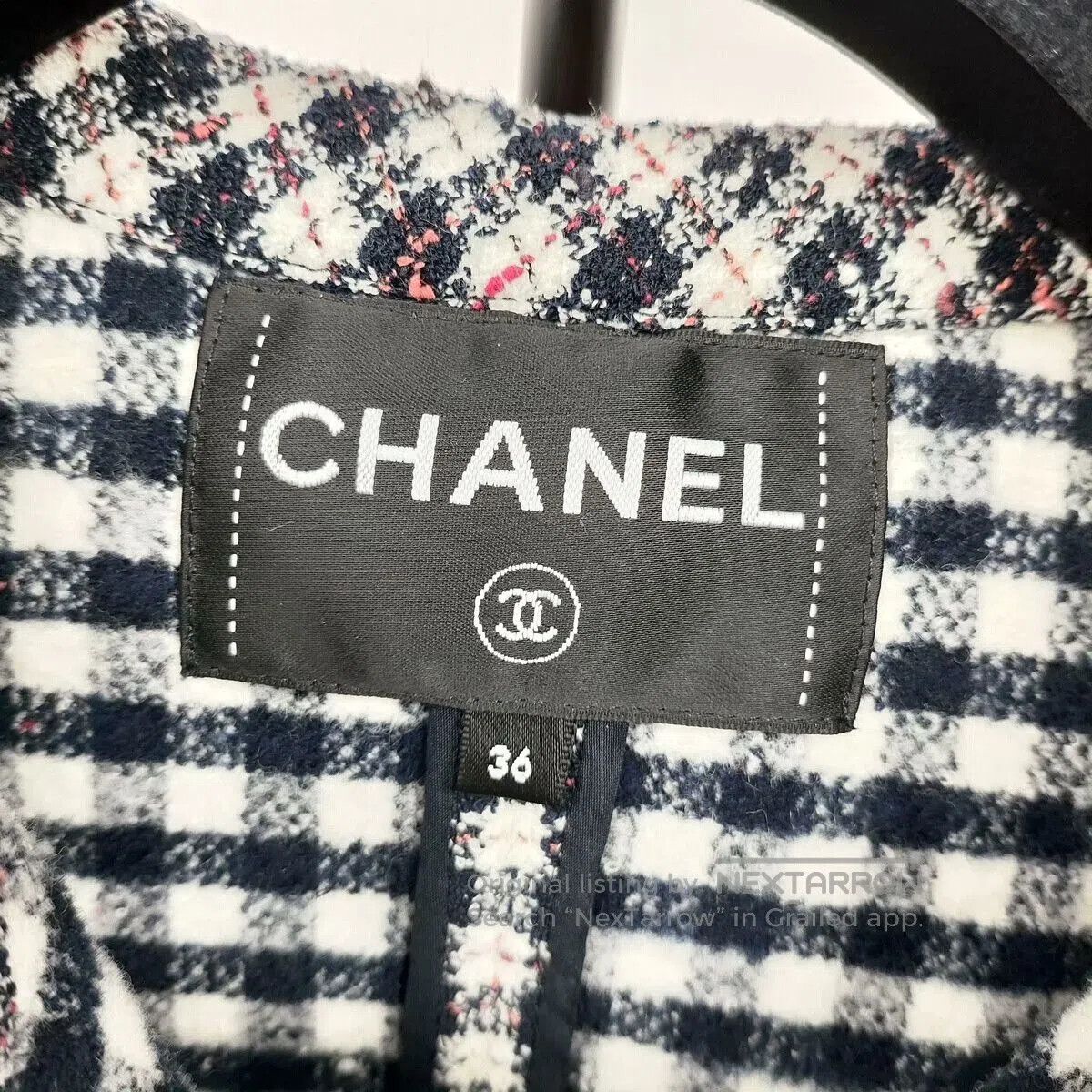 Chanel Chanel 24B Checked Hooded Jacket. Size XS / US 0-2 / IT 36-38 - 4 Thumbnail
