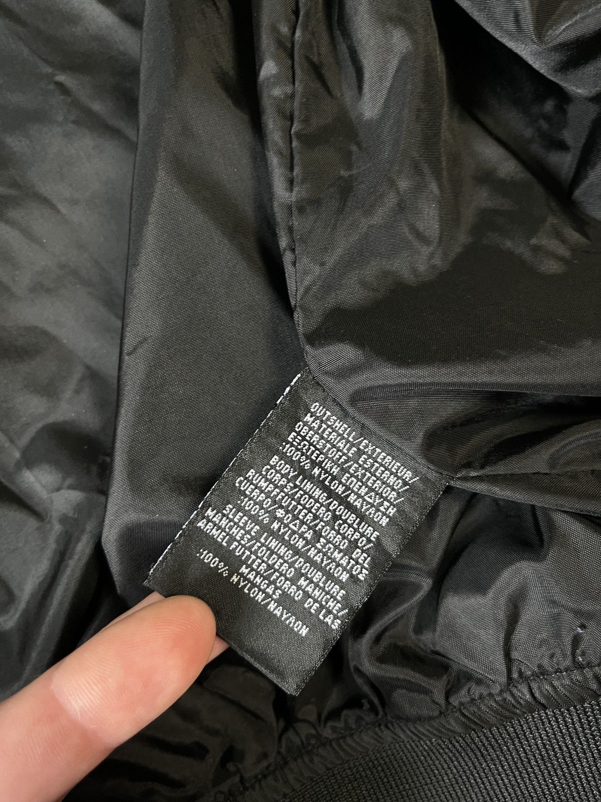 Schott Schott N.Y.C. MA-7 Nylon Bomber Flight Jacket Black Flag Lining Size US M / EU 48-50 / 2 - 12 Thumbnail