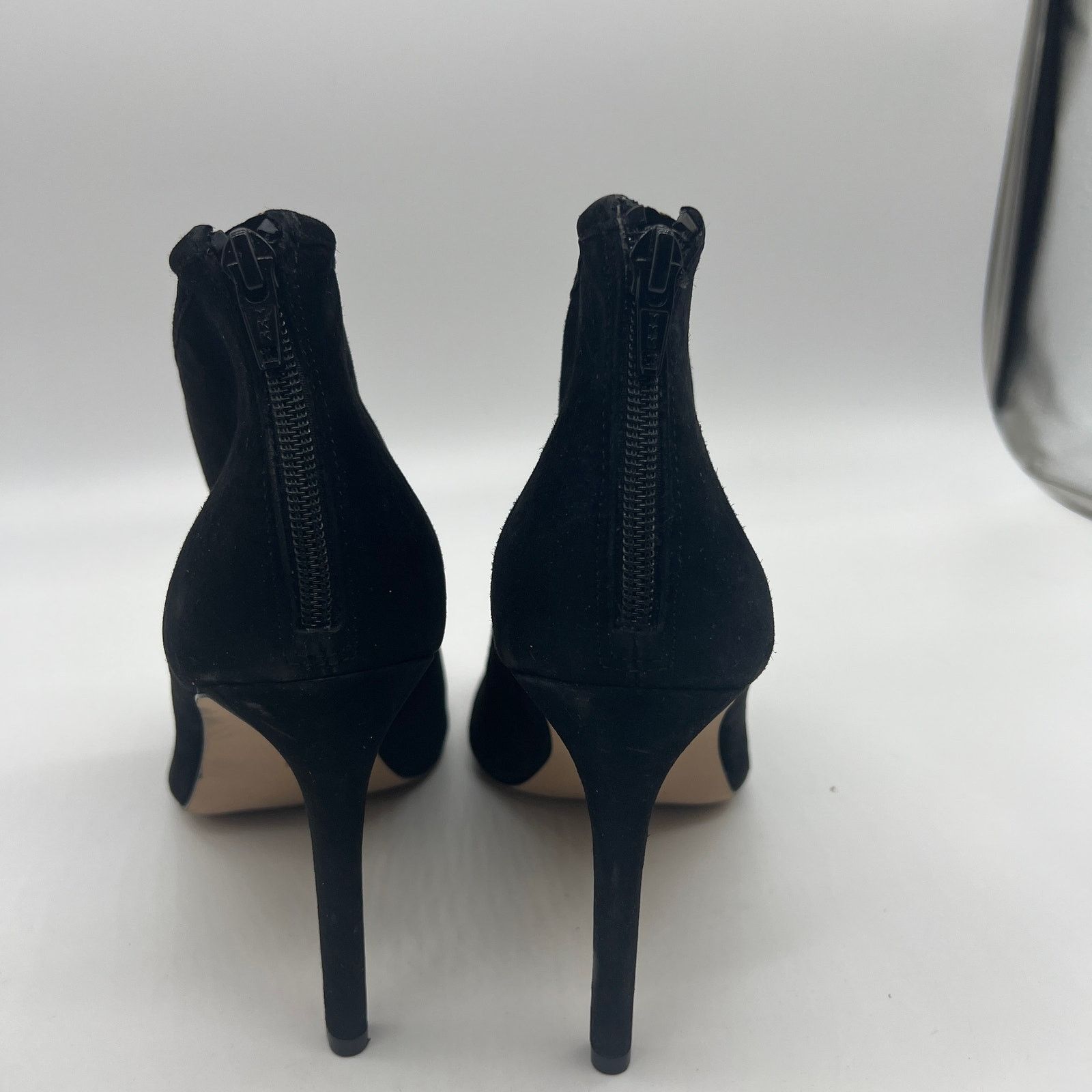 Other G.I.L.I. Peep Toe Zip Back Suede Booties Size 11 M Size US 11 / IT 41 - 4 Thumbnail