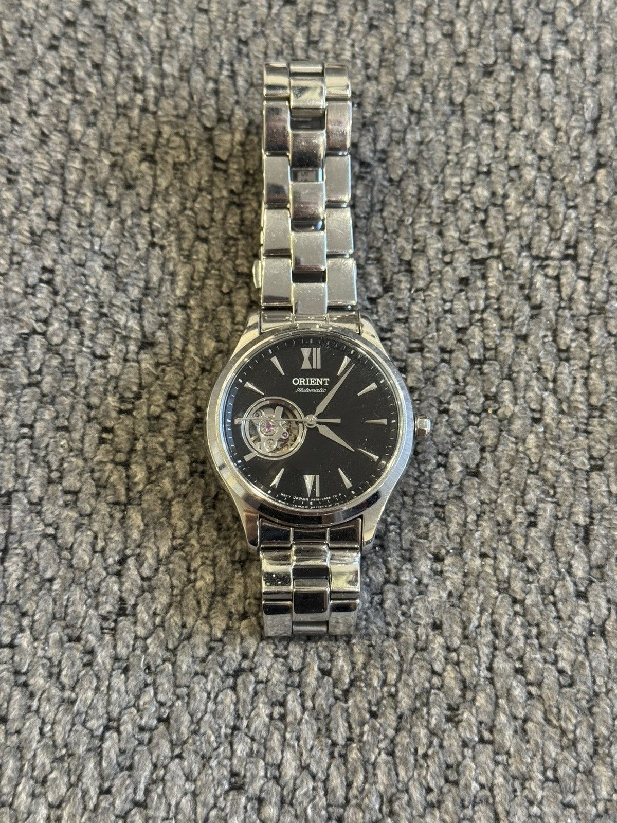 Orient Orient Black/Silver Watch Stela Open Heart Size ONE SIZE - 1 Thumbnail