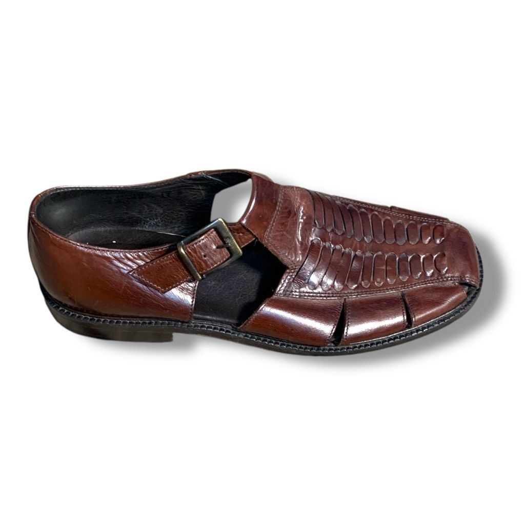 Tommy Bahama Tommy Bahama Italian Leather Roman Fisherman Sandals Brown S Size US 12 / EU 45 - 1 Thumbnail