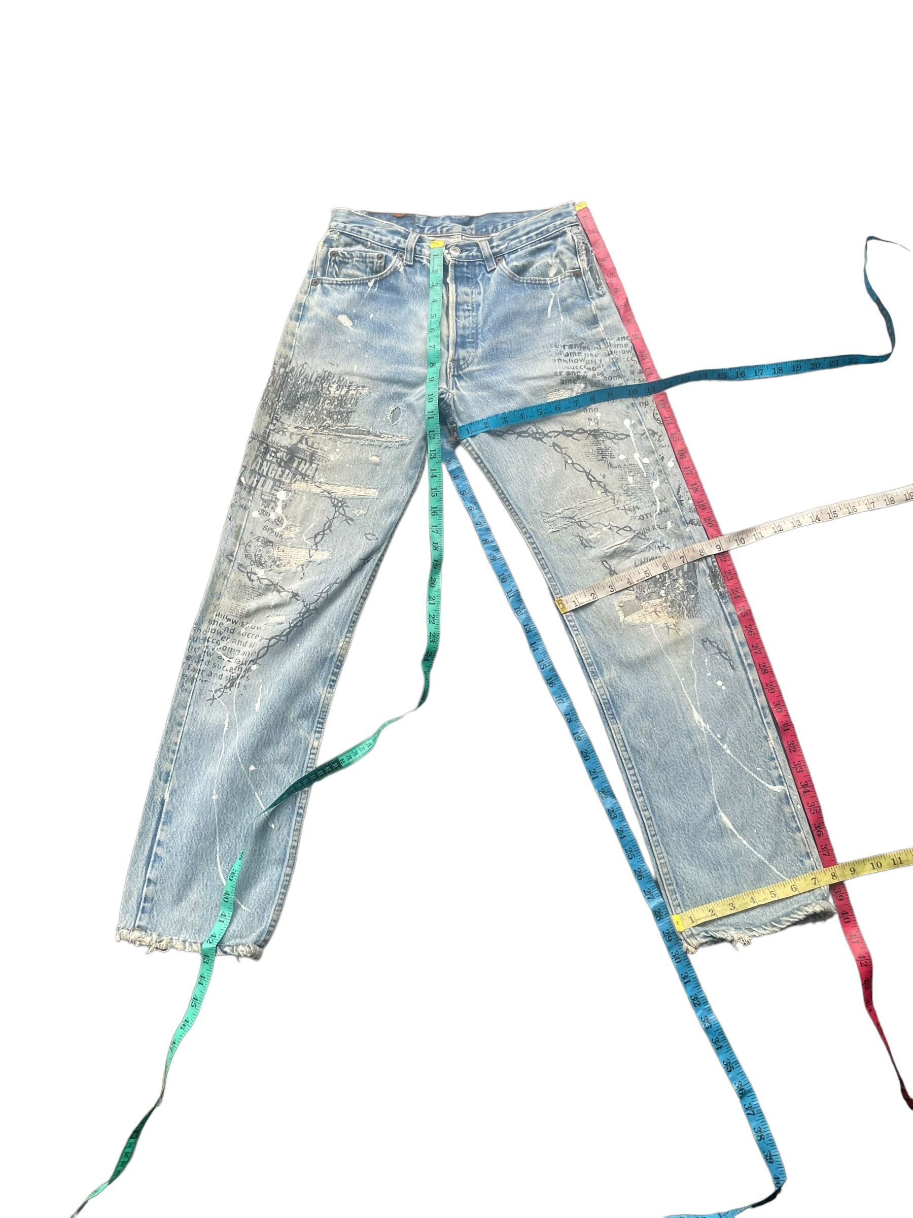 Levi's Vintage 80's Levis 501 e Distresed Size US 29 - 6 Thumbnail