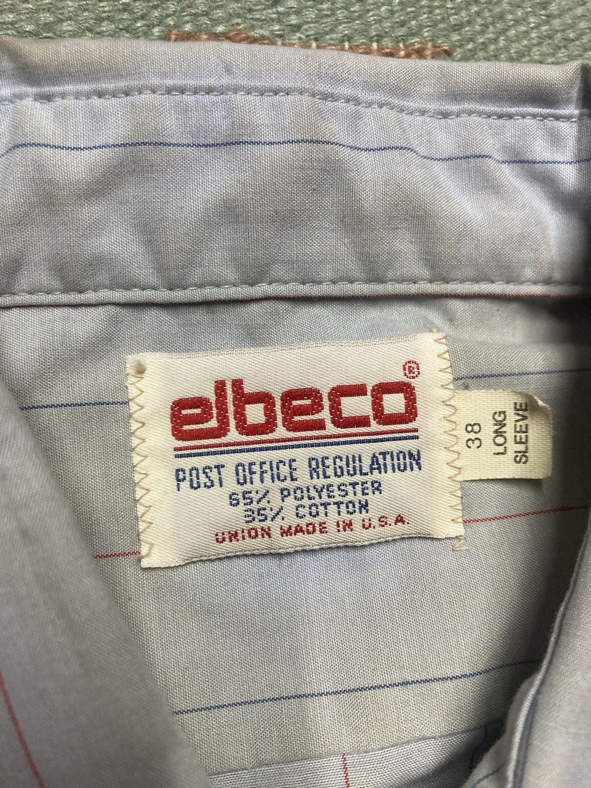 Vintage Vtg button shirt Elbeco USPS mail carrier eagle womens 38 Size L / US 10 / IT 46 - 7 Thumbnail