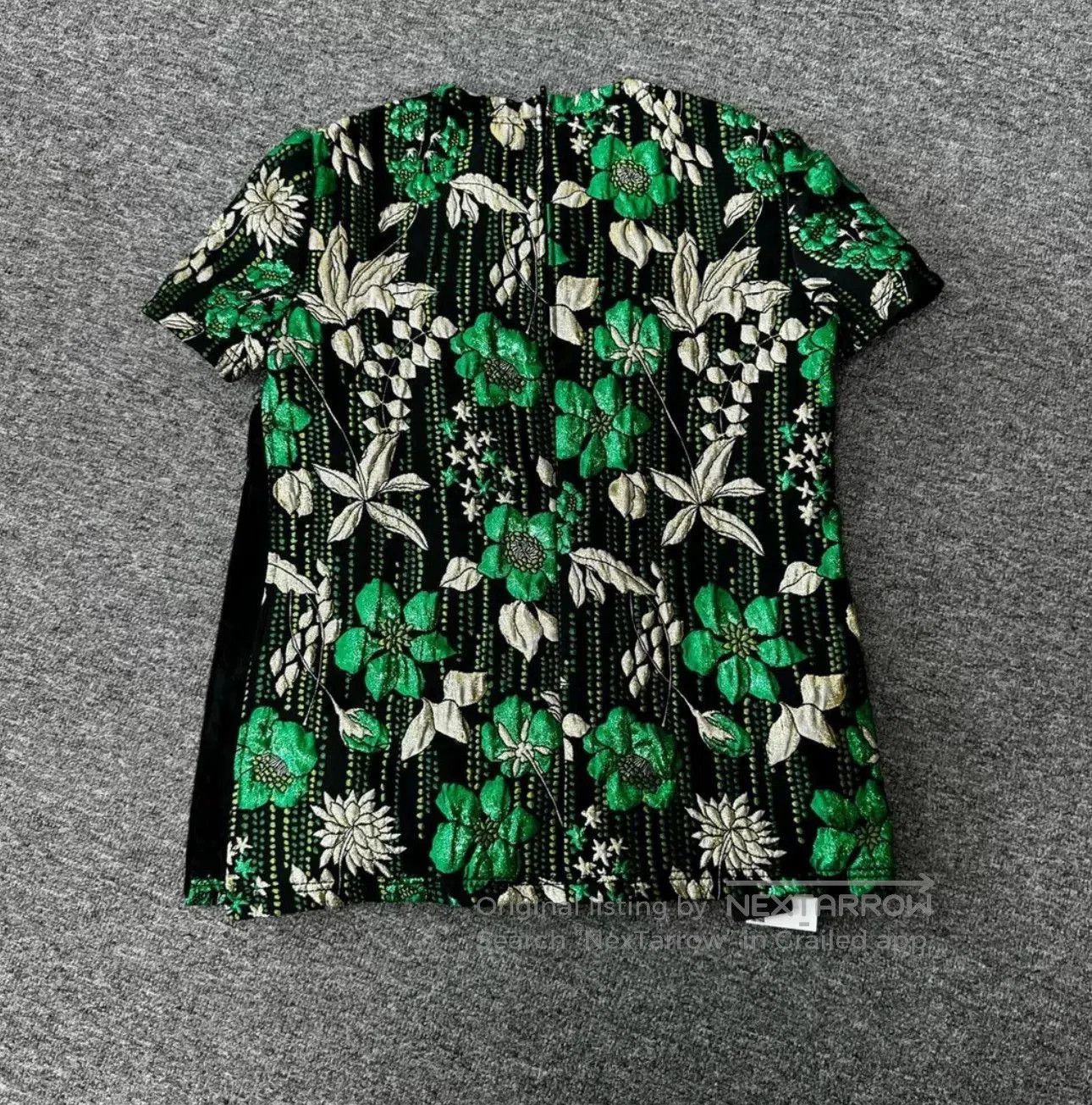Prada Prada Short Sleeve Elaborate Floral Top. Size M / US 6-8 / IT 42-44 - 3 Thumbnail
