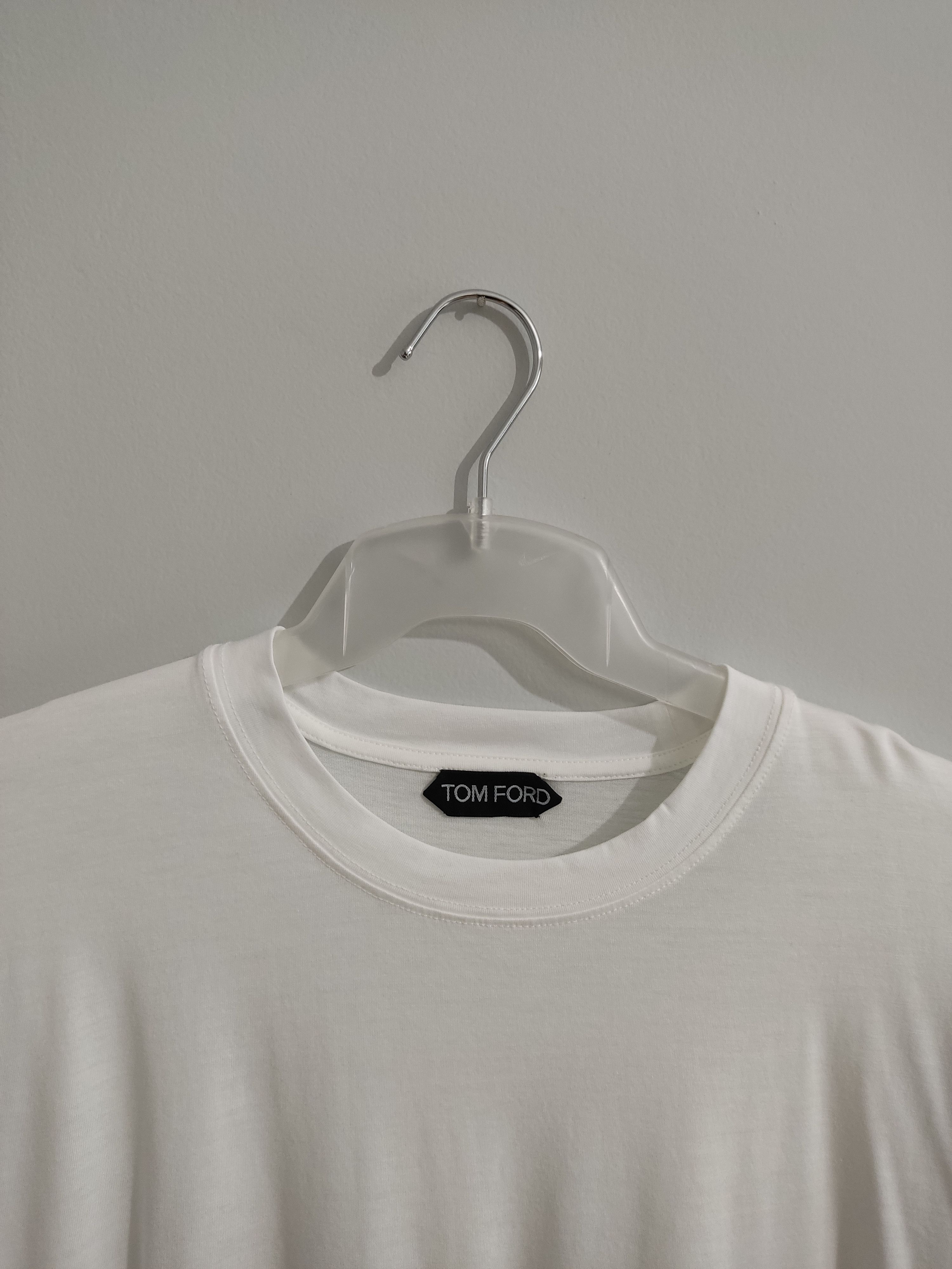 Tom Ford LYOCELL COTTON CREW NECK T-SHIRT Size US L / EU 52-54 / 3 - 2 Thumbnail
