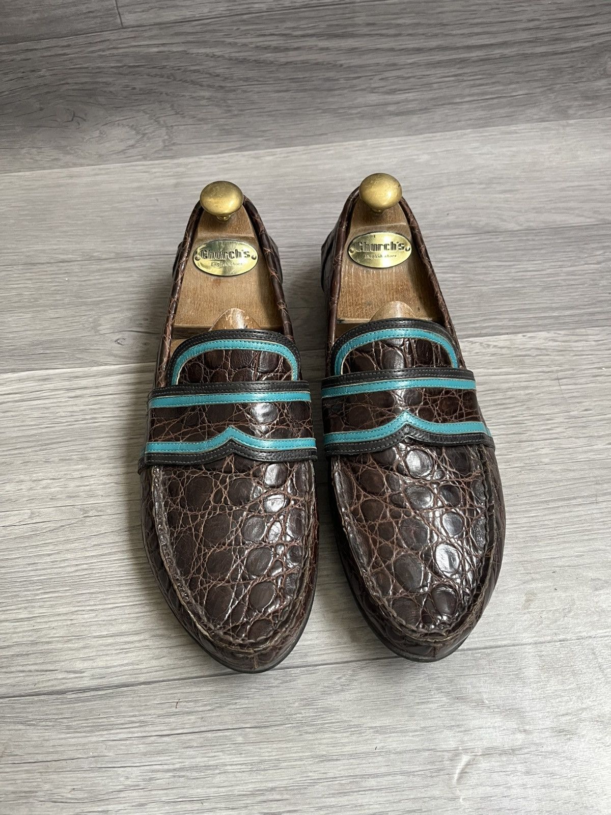 Prada Prada crocodile penny loafers sz 41 Size US 8 / EU 41 - 3 Thumbnail