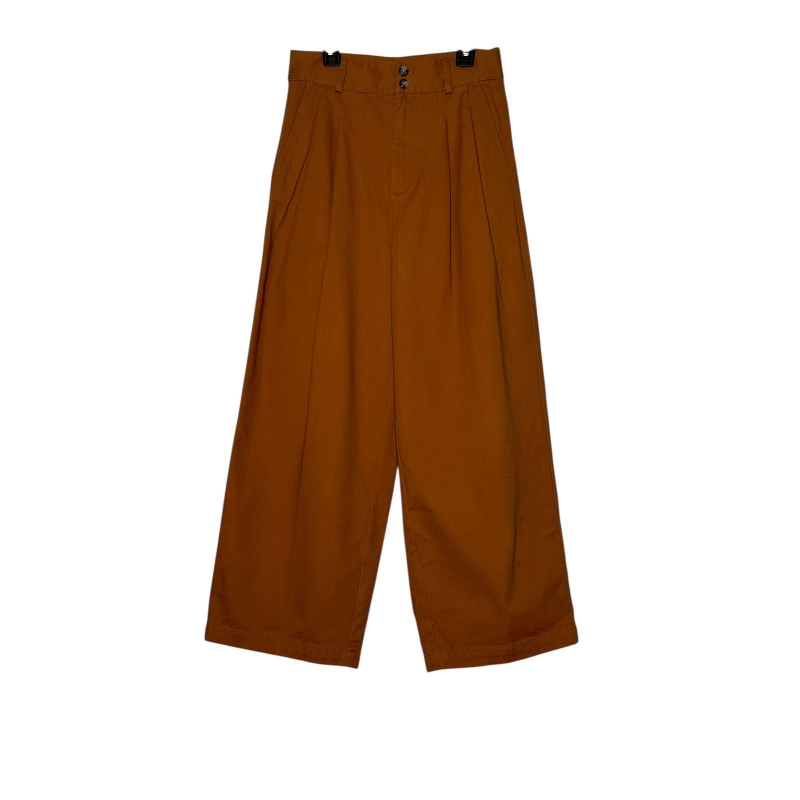 Madewell Madewell brown high waisted pleated wideleg pants size 0 Size 25" / US 0 / IT 36 - 9 Thumbnail