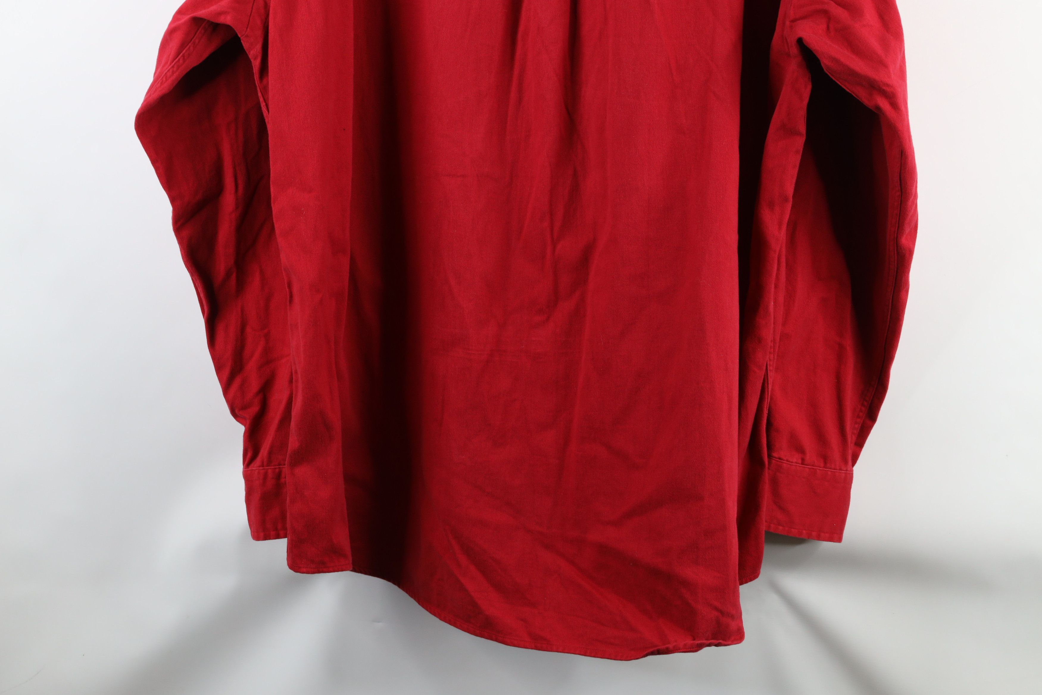 Nautica × Vintage Vintage 90s Nautica Heavyweight Collar Button Down Shirt Size US XL / EU 56 / 4 - 13 Thumbnail