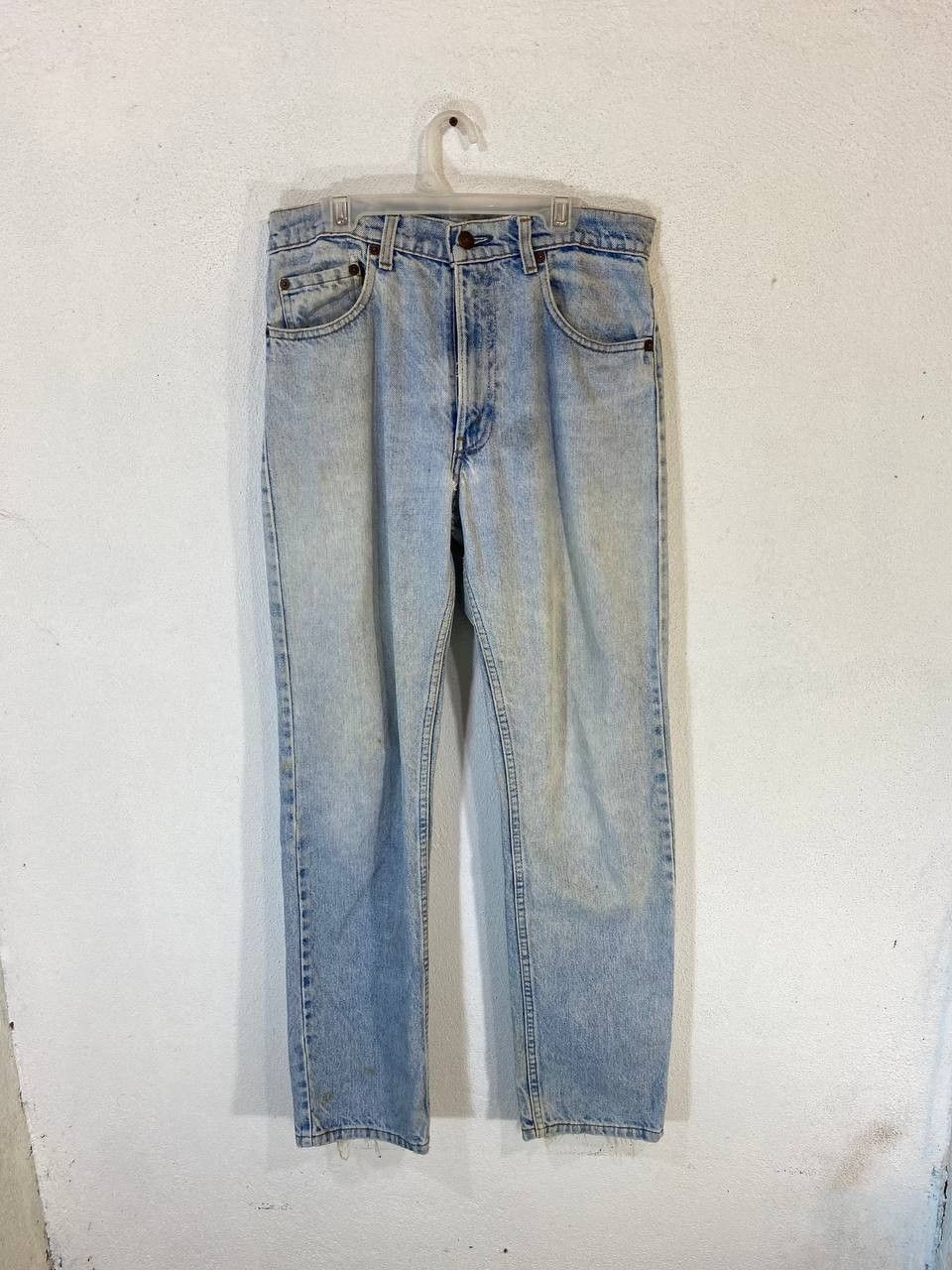 Levi's vintage levis 505 light wash denim nice design Size US 31 - 8 Thumbnail
