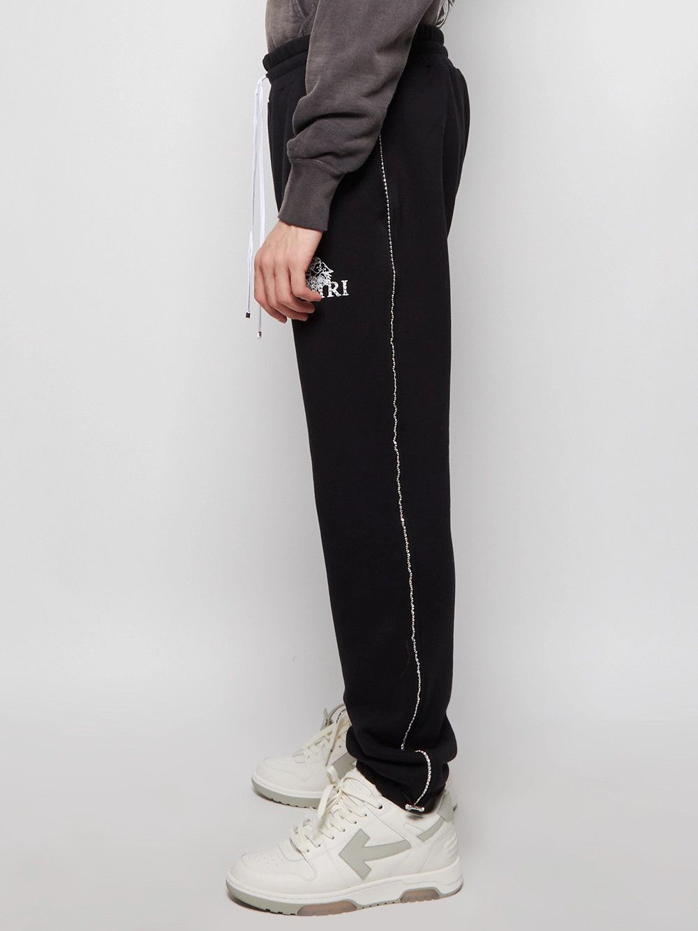 Amiri o1mle0426 Amiri Crystal Sweatpants & Joggers in Black Size US 36 / EU 52 - 4 Thumbnail