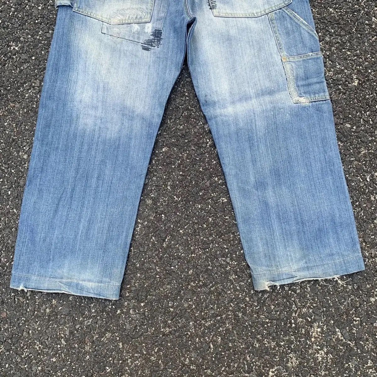 Japanese Brand Vintage Flip The Script Denim Baggy Hip Hop Jeans Pants Size US 35 - 14 Thumbnail