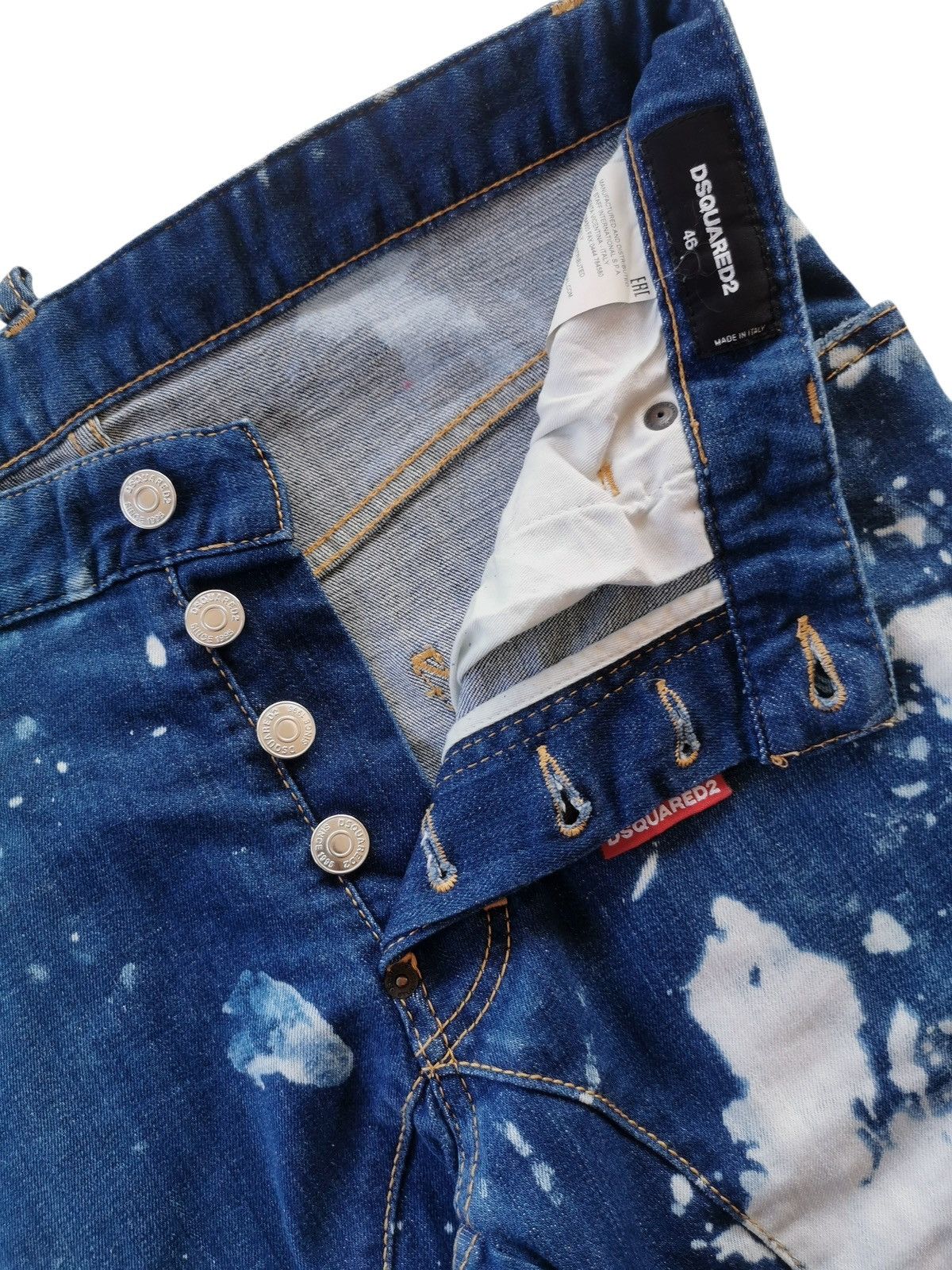 Dsquared2 Dsquared2 Splattered Denim Jeans Size US 32 / EU 48 - 9 Thumbnail