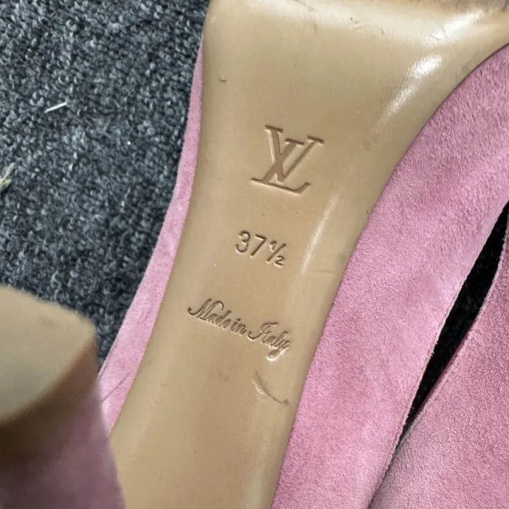 Louis Vuitton Louis Vuitton Pink Open-Toe High Heels -2508 Size US 8 / IT 38 - 5 Thumbnail