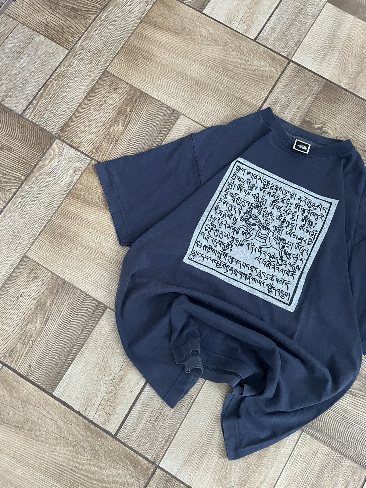 The North Face Vintage 90s The North Face Single Stitch Tee - Navy Y2K Size US L / EU 52-54 / 3 - 3 Thumbnail