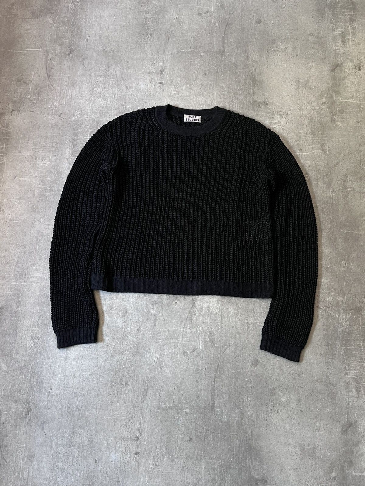 Acne Studios Acne Studios S/S 13 Ninon Linen black sweater Size US S / EU 44-46 / 1 - 1 Thumbnail