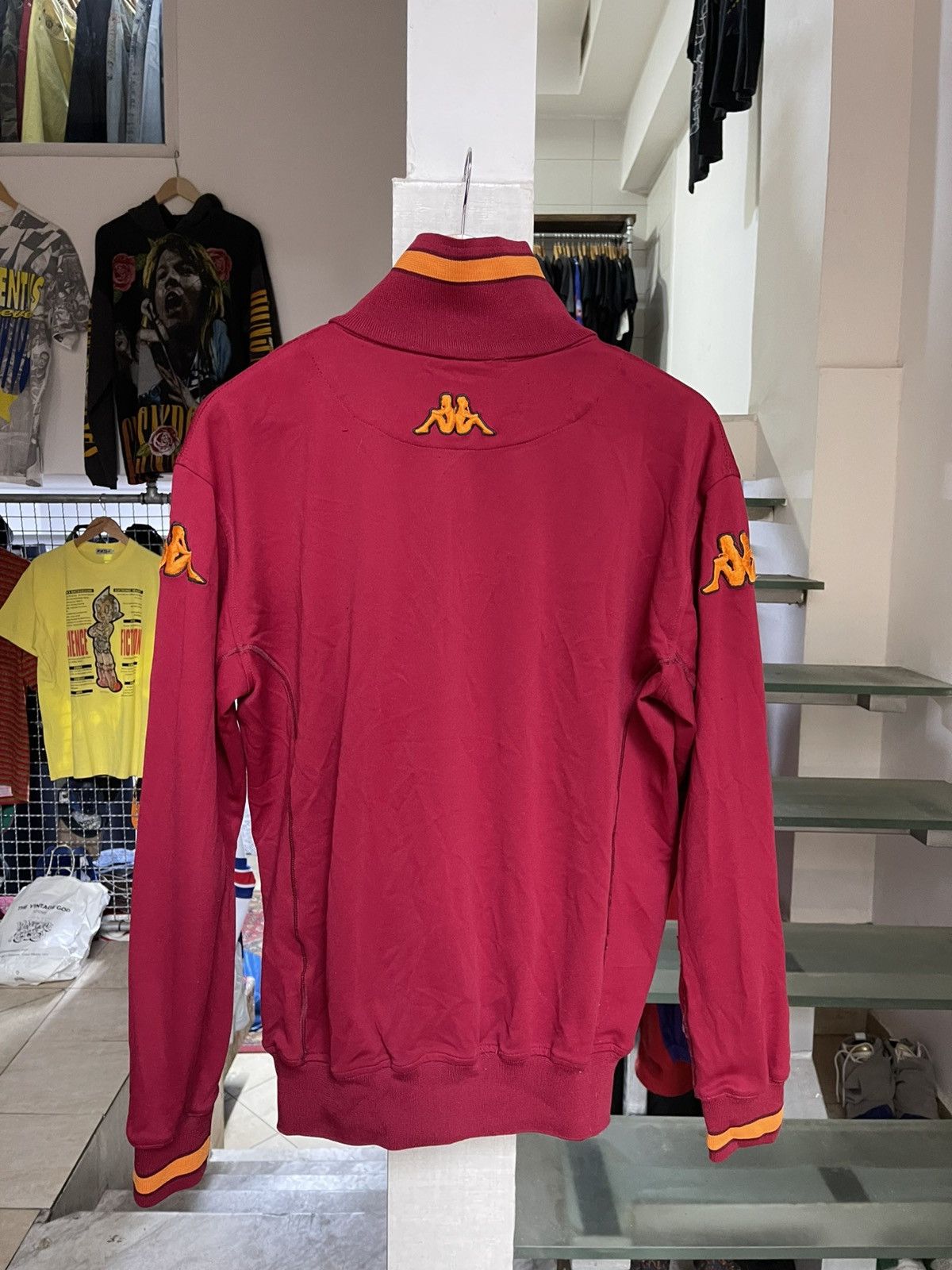 Kappa × Vintage Vintage Kappa AS Roma 2007-2008 warm up jacket