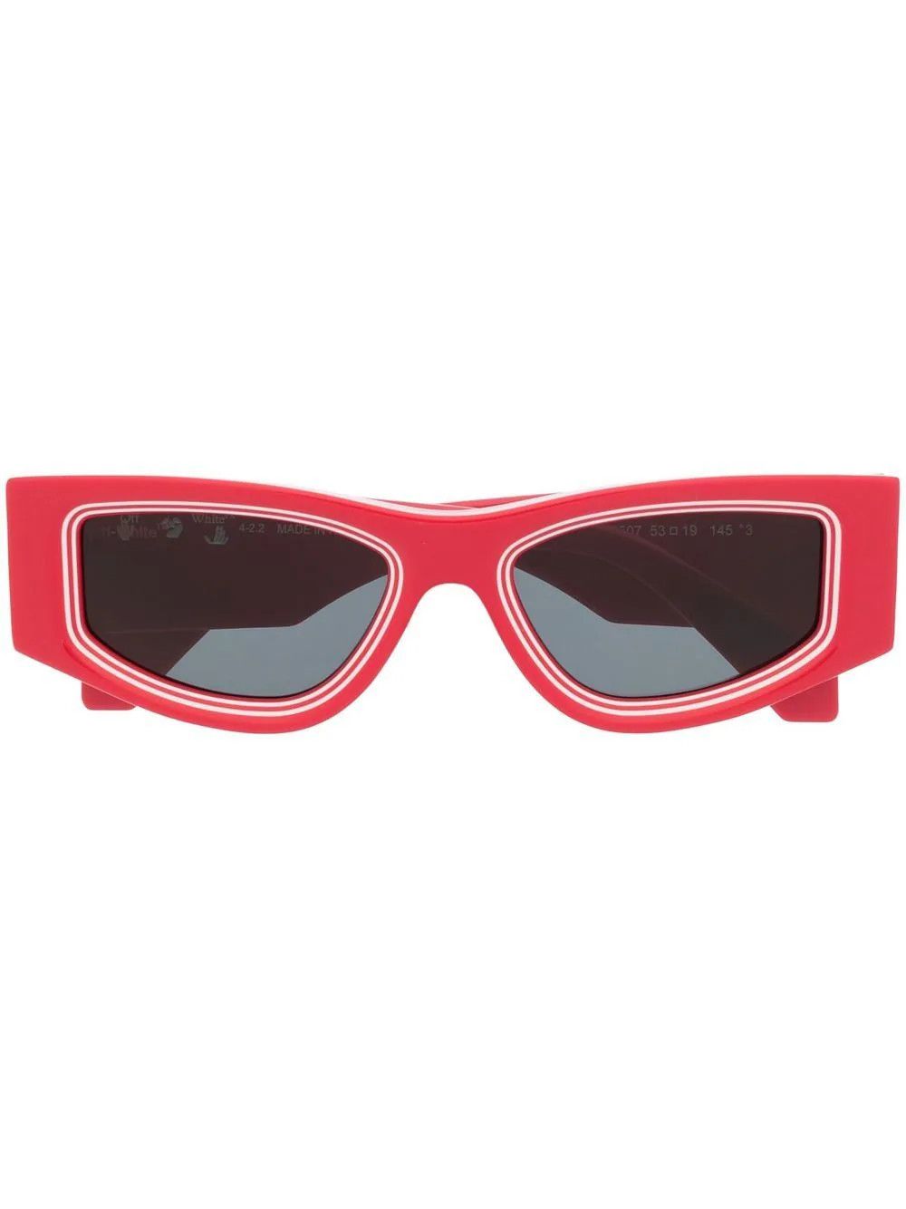 Off-White o1mle0724 / DUP / Andy Unisex Sunglasses in Red Size ONE SIZE - 1 Thumbnail
