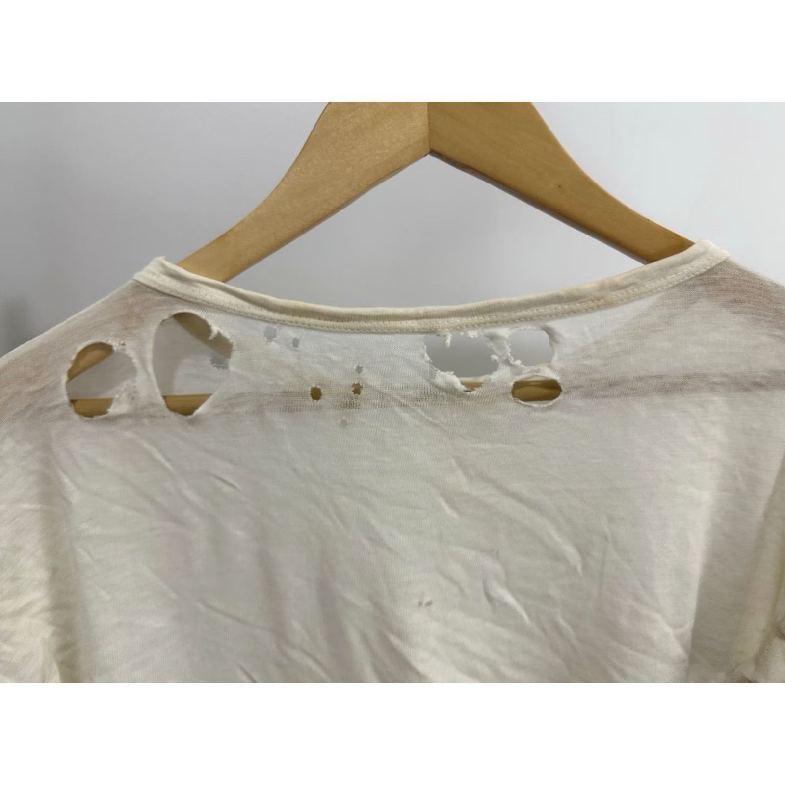 Thrasher VTG 50s Zombie Thrashed Distressed Worn Boxy Cropped Soft Thin T-Shirt M Shirt Mens White Size US M / EU 48-50 / 2 - 5 Thumbnail