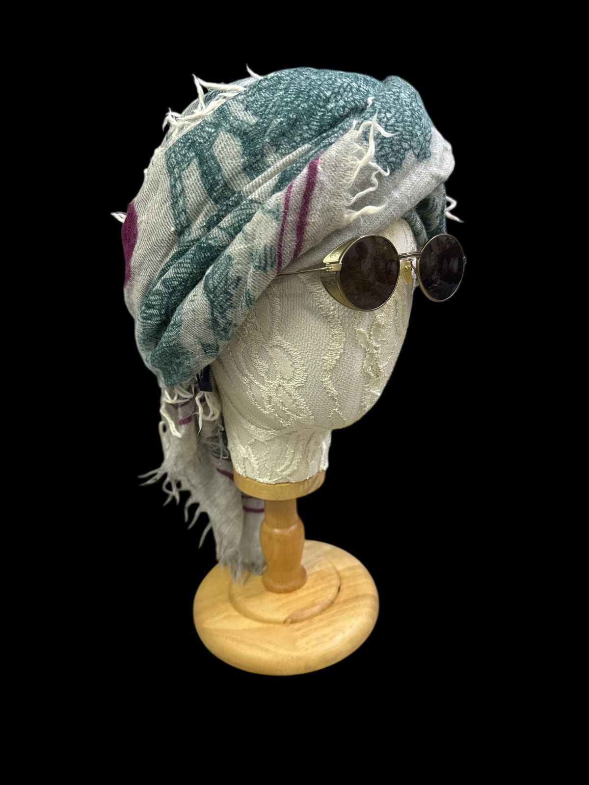 Handmade INOUITOOSH HISTORE D'UN VOYAGE WOOL STOLE SCARF Size ONE SIZE - 2 Thumbnail