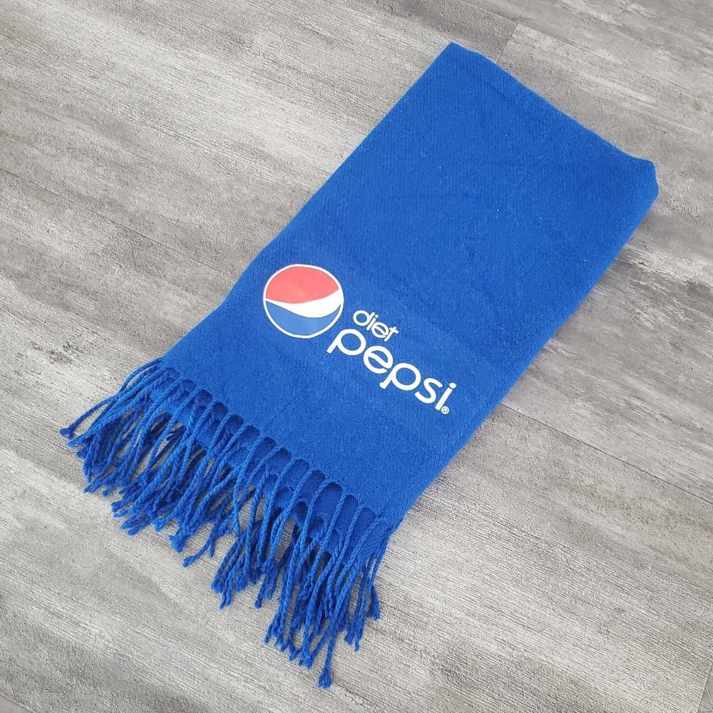 Designer Blue | KC ROYALS | Diet Pepsi Fringed Scarf Size ONE SIZE - 3 Thumbnail