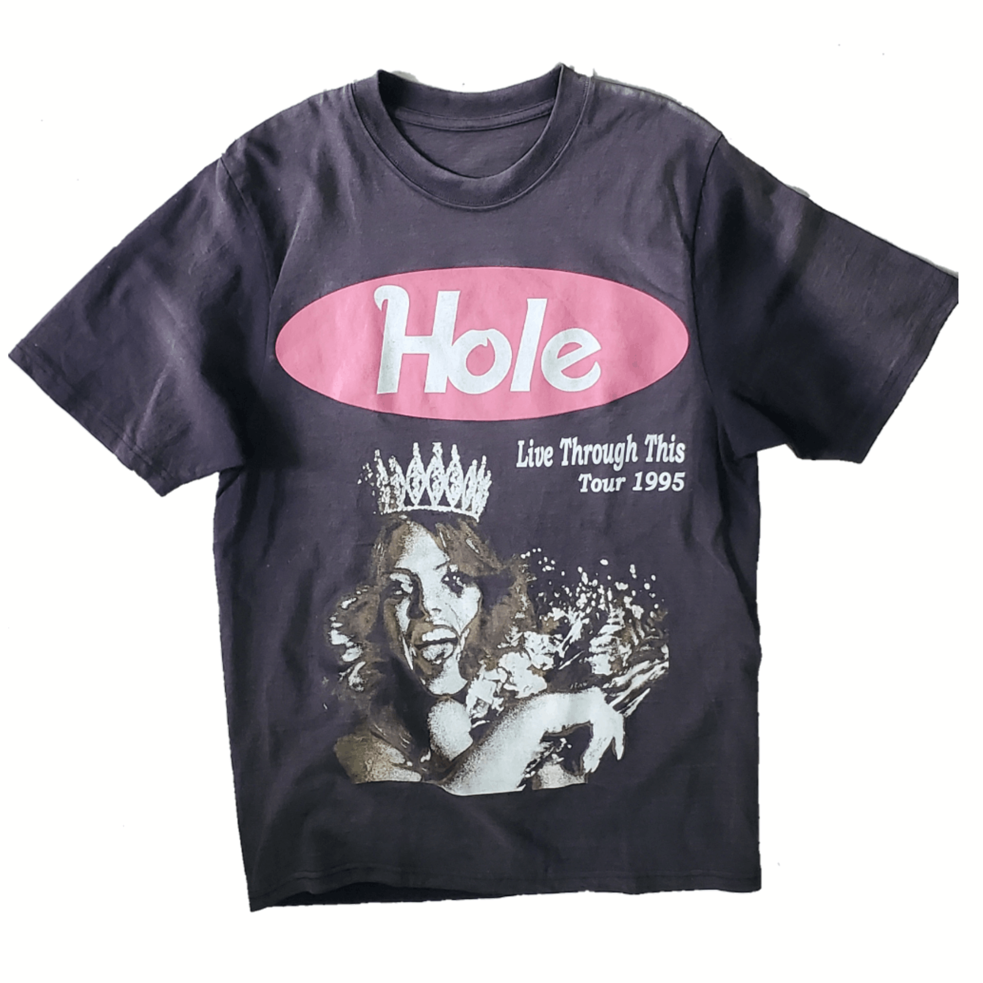 RARE OFFICIAL VINTAGE COURTNEY LOVE HOLE T-SHIRT AND BEANIE hot 90s GRUNGE Y2K