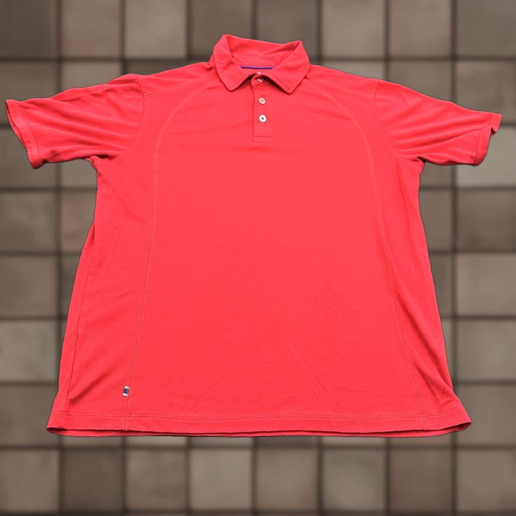 Tommy Bahama Tommy Bahama Polo Shirt Men Medium Red Short Sleeve Golfing Shirt Golf Polo Beach Theme Mens Size US M / EU 48-50 / 2 - 1 Thumbnail