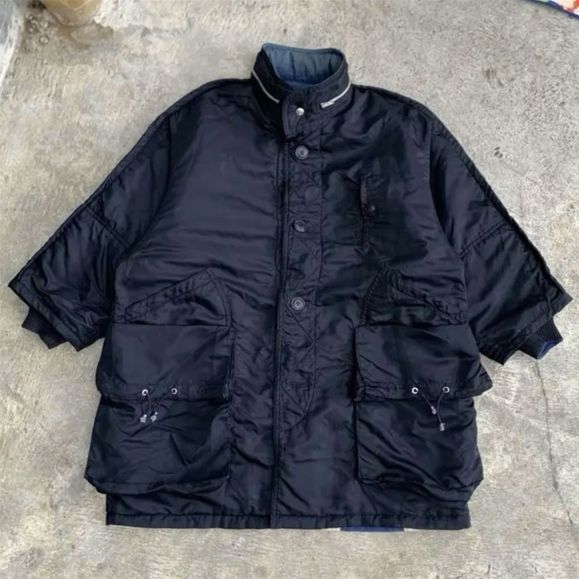 Issey Miyake Vintage 80s Issey Miyake Big Patch Pocket Reversible Jacket Size US XL / EU 56 / 4 - 13 Thumbnail