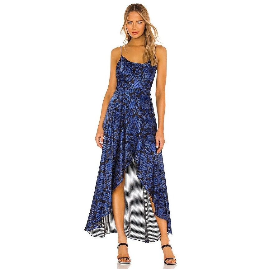 Alice + Olivia Alice + Olivia Christina Dress Size 6 dramatic blue black Size M / US 6-8 / IT 42-44 - 2 Thumbnail