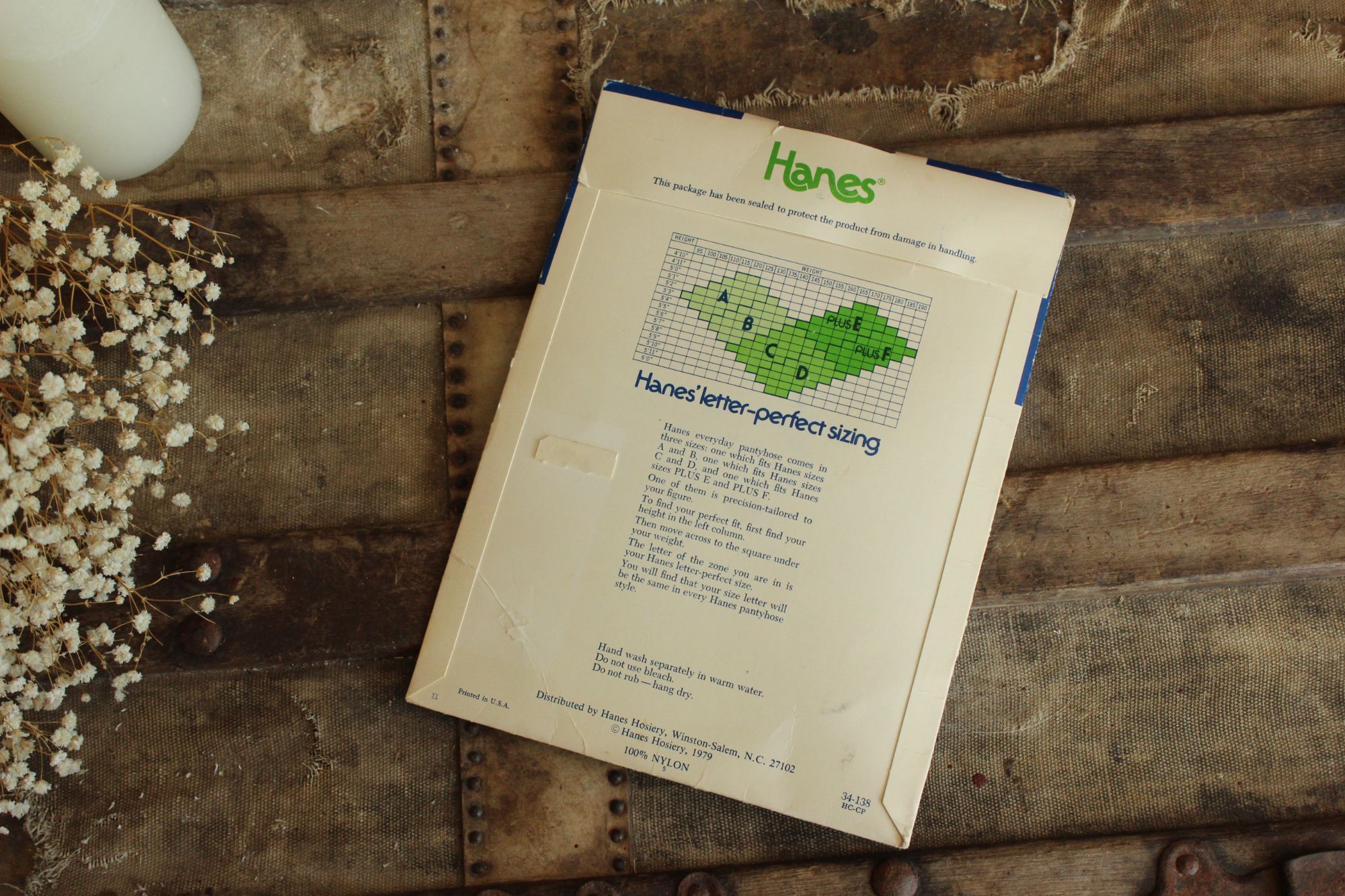 Hanes Vintage 1980s 1990s Pantyhose, New NOS, Hanes Navy, Size A-B Size ONE SIZE - 9 Thumbnail