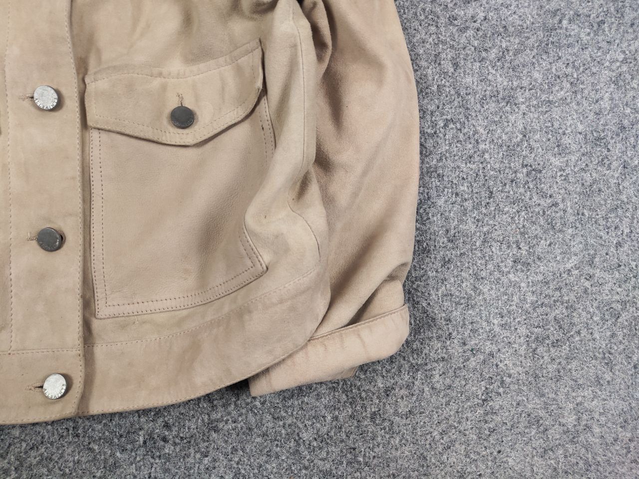 Allsaints Allsaints Sukes Suede Leather Dusty Pink Beige Jacket Size XS / US 0-2 / IT 36-38 - 10 Thumbnail