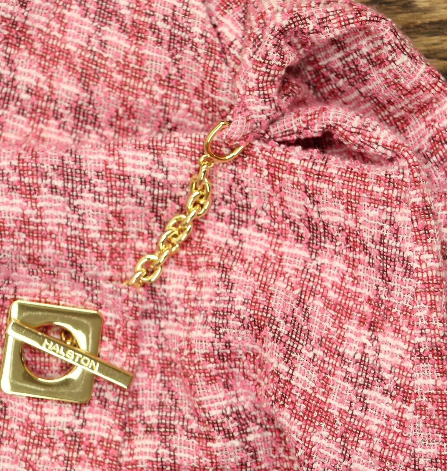 Other Nwt Halston Wrap 3/4 Sleeve Shift Dress Fuchsia Pink 12 Size XL / US 12-14 / IT 48-50 - 9 Thumbnail
