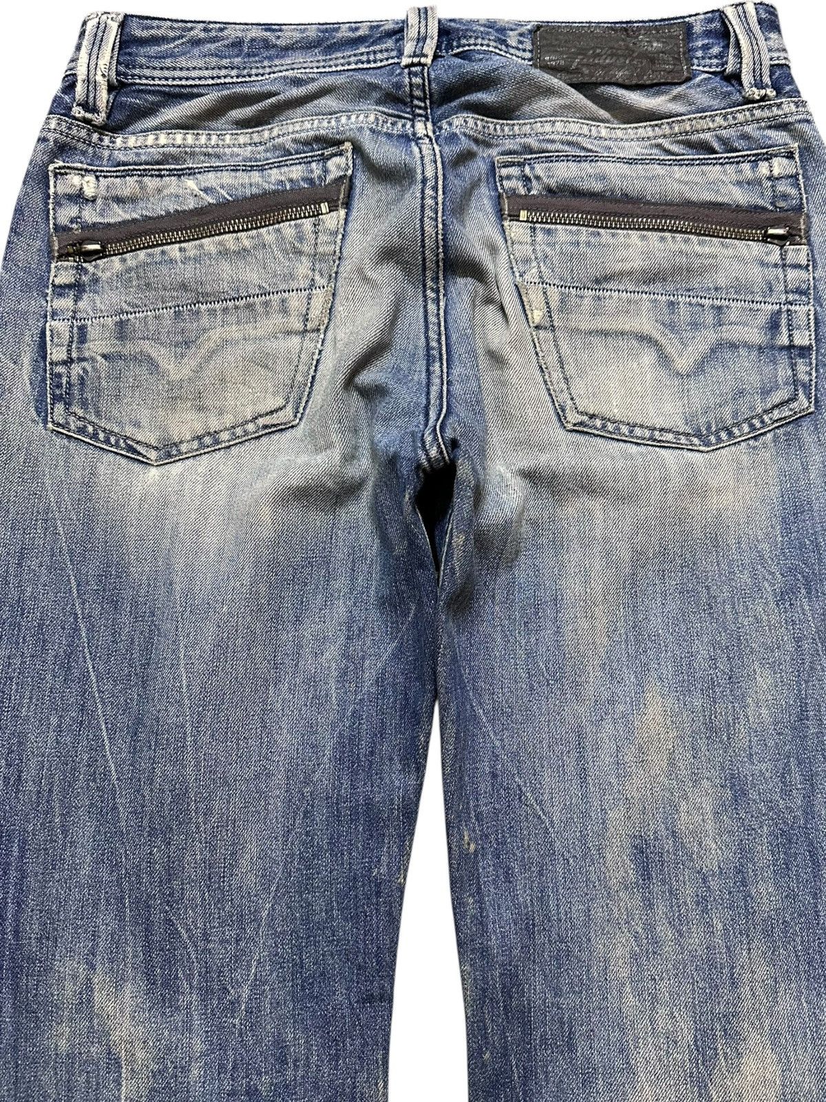 Diesel Vintage Diesel Larkee-Zip Mudwash Distressed Denim Size US 30 / EU 46 - 6 Thumbnail