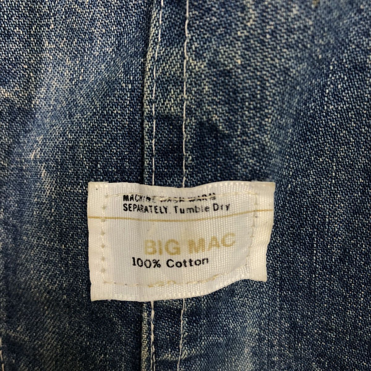 Vintage Vintage Union Made Denim Overall Big Mac Square Bak Size US 34 / EU 50 - 16 Thumbnail